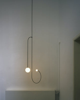 Lustra Lustre Mobile Noir Minimaliste-Luire