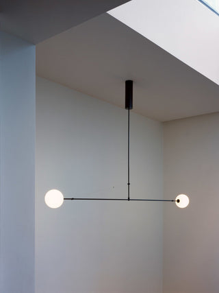 Lustra Lustre Mobile Noir Minimaliste-Luire