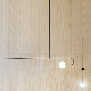 Lustra Lustre Mobile Noir Minimaliste-Luire
