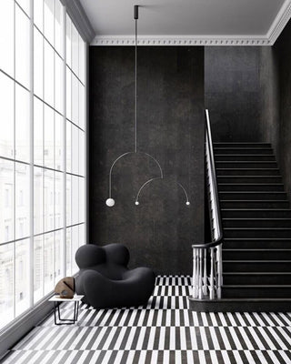 Lustra Lustre Mobile Noir Minimaliste-Luire