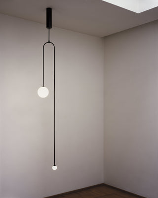 Lustra Lustre Mobile Noir Minimaliste-Luire