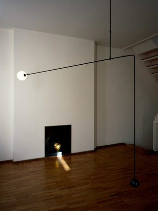 Lustra Lustre Mobile Noir Minimaliste-Luire
