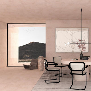 Lustra Lustre Mobile Noir Minimaliste-Luire