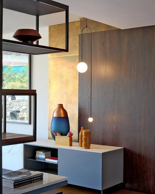 Lustra Lustre Mobile Noir Minimaliste-Luire