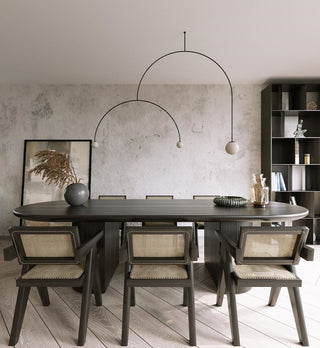 Lustra Lustre Mobile Noir Minimaliste-Luire