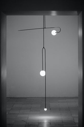 Lustra Lustre Mobile Noir Minimaliste-Luire