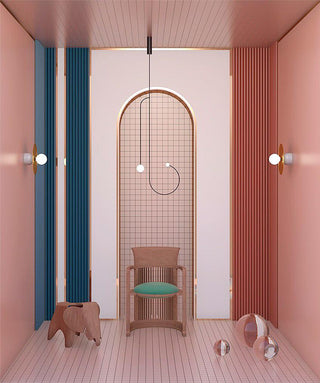 Lustra Lustre Mobile Noir Minimaliste-Luire