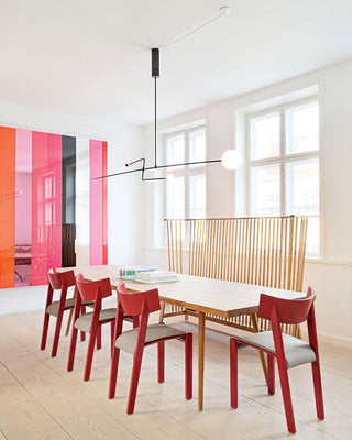 Lustra Lustre Mobile Noir Minimaliste-Luire