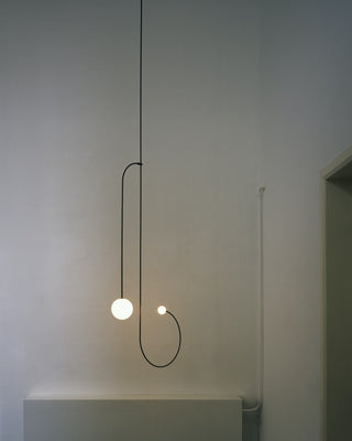 Lustra Lustre Mobile Noir Minimaliste-Luire