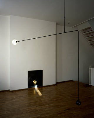 Lustra Lustre Mobile Noir Minimaliste-Luire