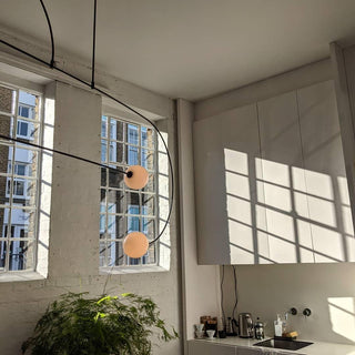 Lustra Lustre Mobile Noir Minimaliste-Luire