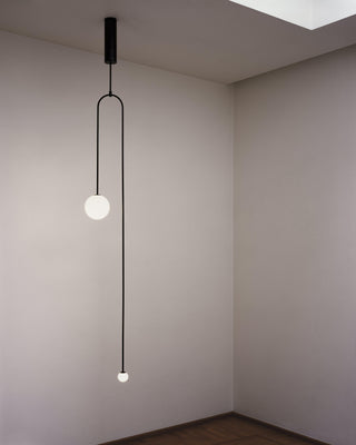 Lustra Lustre Mobile Noir Minimaliste-Luire