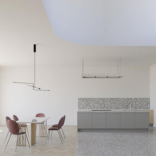 Lustra Lustre Mobile Noir Minimaliste-Luire