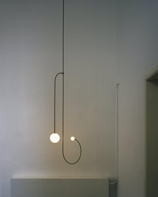 Lustra Lustre Mobile Noir Minimaliste-Luire