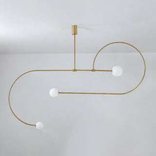 Lustra Lustre Mobile Noir Minimaliste-Luire