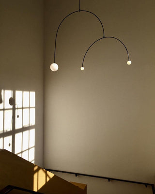 Lustra Lustre Mobile Noir Minimaliste-Luire
