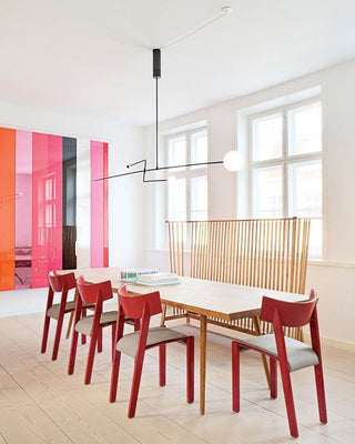 Lustra Lustre Mobile Noir Minimaliste-Luire
