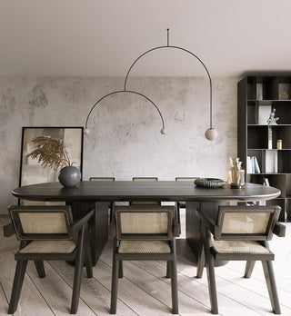 Lustra Lustre Mobile Noir Minimaliste-Luire