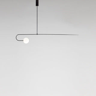 Lustra Lustre Mobile Noir Minimaliste-Luire