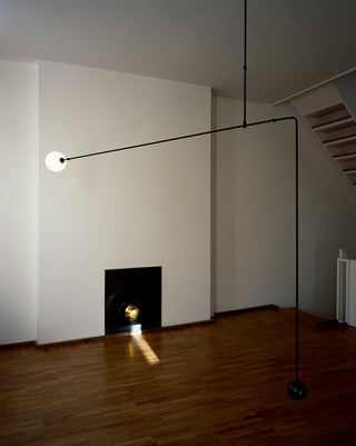Lustra Lustre Mobile Noir Minimaliste-Luire