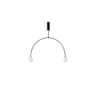 Lustra Lustre Mobile Noir Minimaliste-Luire