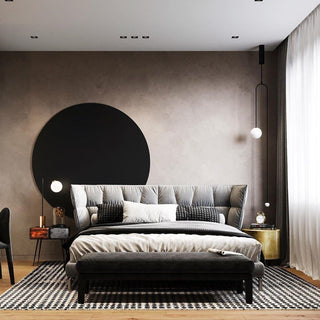 Lustra Lustre Mobile Noir Minimaliste-Luire
