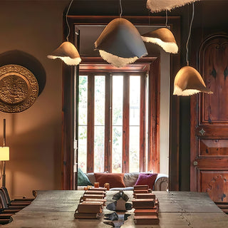 Lustra Suspension en Travertin Pierre Naturelle
