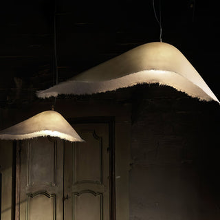 Lustra Suspension en Travertin Pierre Naturelle