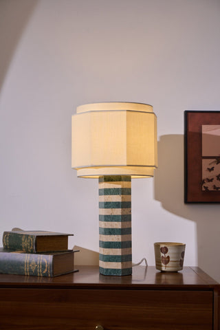 Stripes Lampe de Table en Tissu