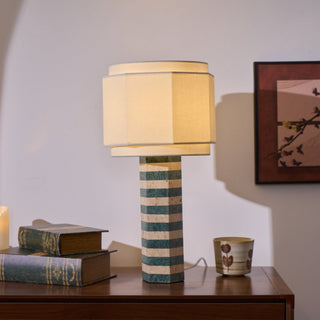 Stripes Lampe de Table en Tissu