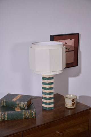 Stripes Lampe de Table en Tissu