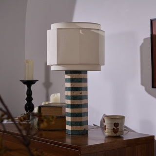 Stripes Lampe de Table en Tissu