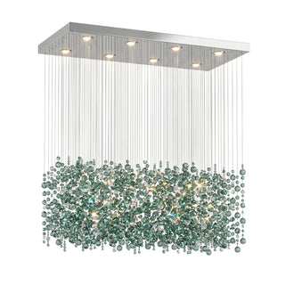 Emerald Rainfall Crystal Customize Chandelier-Neutral Decor