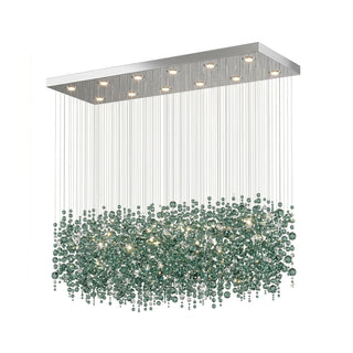 Emerald Rainfall Crystal Customize Chandelier-Neutral Decor