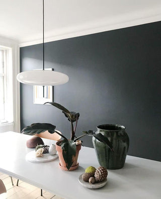 Lustra Suspension Noir Peint Réuni pour Salon