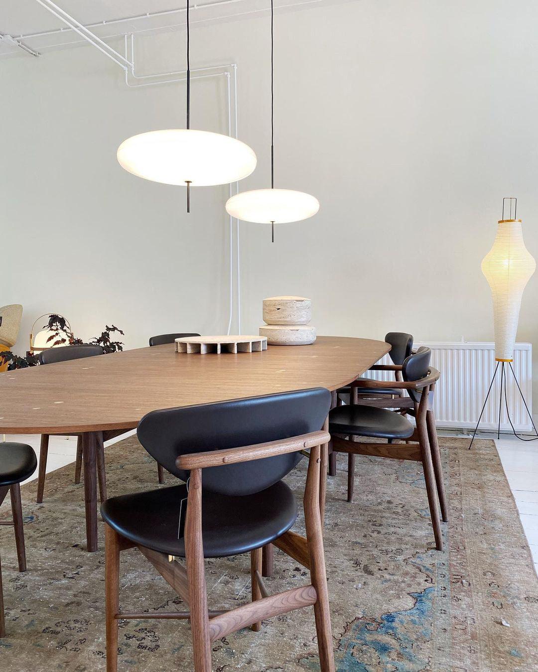 Valiane Suspension Noir Peint Réuni pour Salon