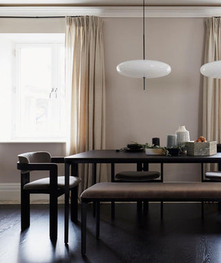 Lustra Suspension Noir Peint Réuni pour Salon