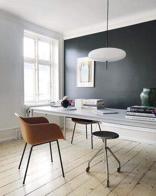 Lustra Suspension Noir Peint Réuni pour Salon