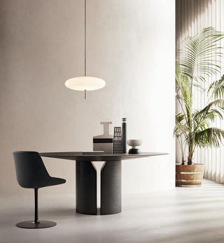 Lustra Suspension Noir Peint Réuni pour Salon