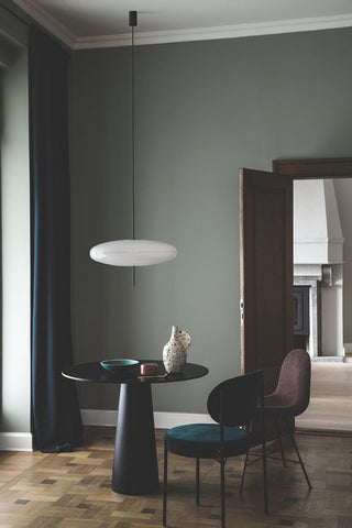 Lustra Suspension Noir Peint Réuni pour Salon
