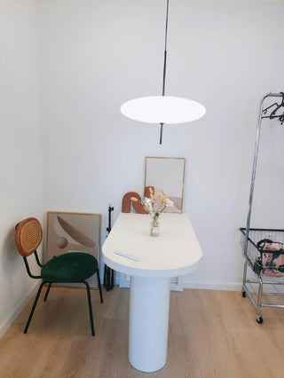 Lustra Suspension Noir Peint Réuni pour Salon