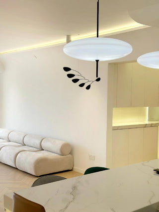 Lustra Suspension Noir Peint Réuni pour Salon