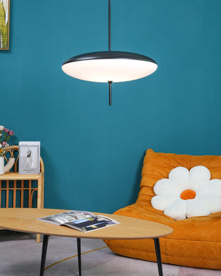 Lustra Suspension Noir Peint Réuni pour Salon