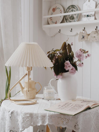Linuia Lampe de Table en Tissu Transparent