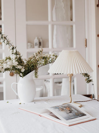 Linuia Lampe de Table en Tissu Transparent