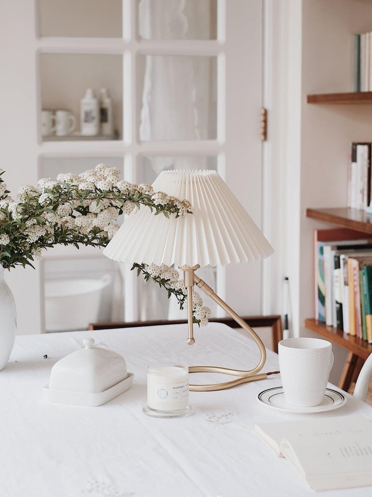 Linuia Lampe de Table en Tissu Transparent
