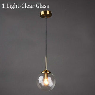 Mavar Luminaires Suspension Verre Transparent Ambre-Luire
