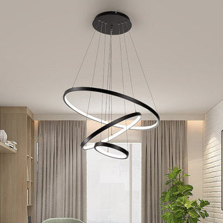 Nerox Suspension 3 Anneaux Moderne Salon-Cielum