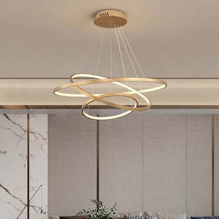 Nerox Suspension 3 Anneaux Moderne Salon-Cielum