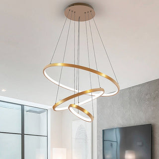 Nerox Suspension 3 Anneaux Moderne Salon-Cielum